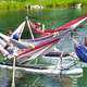 Image for article titled Maximize a Lazy Summer Afternoon With This Absurd Raft Full of Hammocks